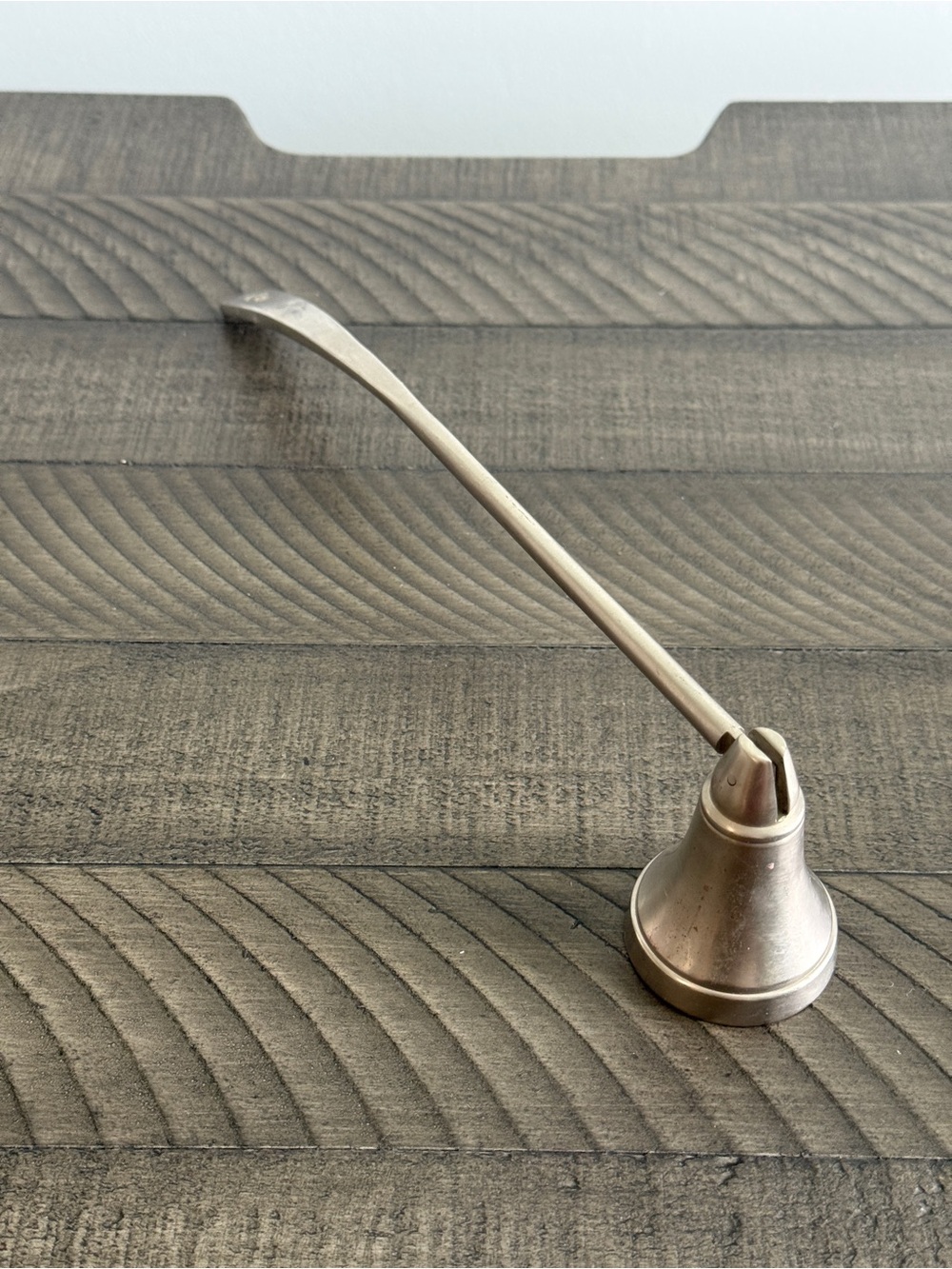 Brass Candle Snuffer with Long Handle - Antique Finish